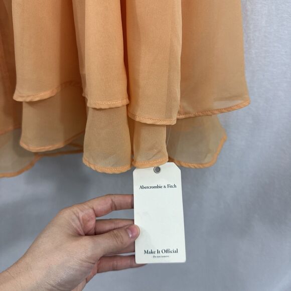 Abercrombie & Fitch Peach Mini Dress - Picture 12 of 16